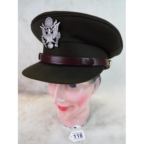 118 - Post war USA officers cap.