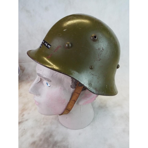 121 - WW2 Bulgarian battle helmet.