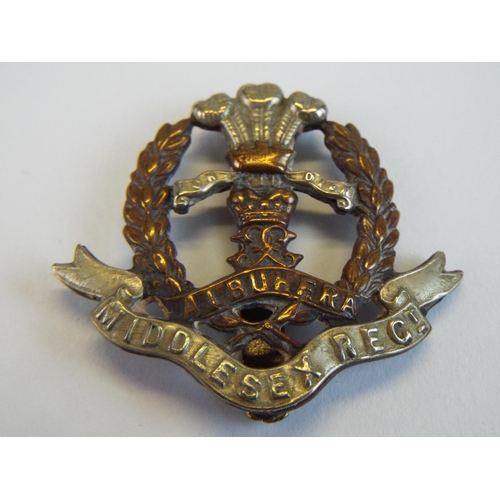 133 - WW1 Middlesex Reg Cap Badge