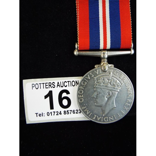 16 - 1939/45 War medal