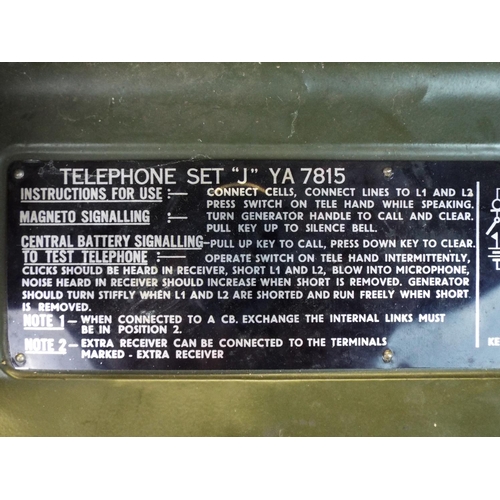 87 - Army Field Telephone WW2 issue.