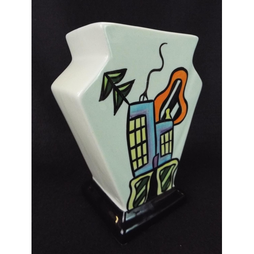 36 - Lorna Bailey Bauhaus vase. 6 inches tall. Excellent.