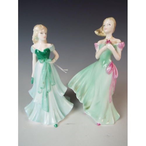 33 - Two Coalport figurines 'Love Token' & 'Mirinda' both aprox 5 inches tall.