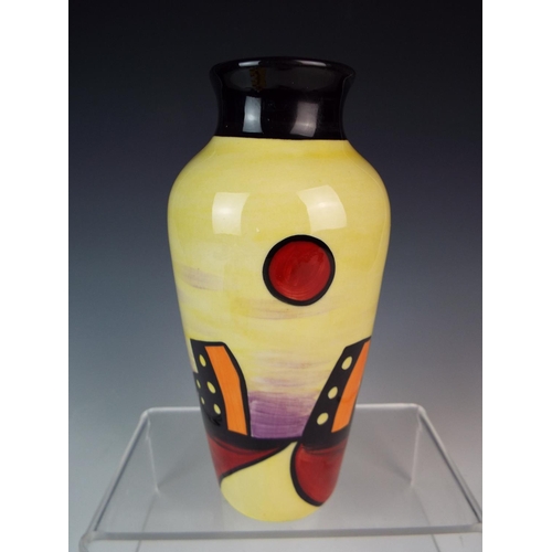 61 - Lorna Bailey Collectable vase in the Manhattan design.  8.5 inches tall.