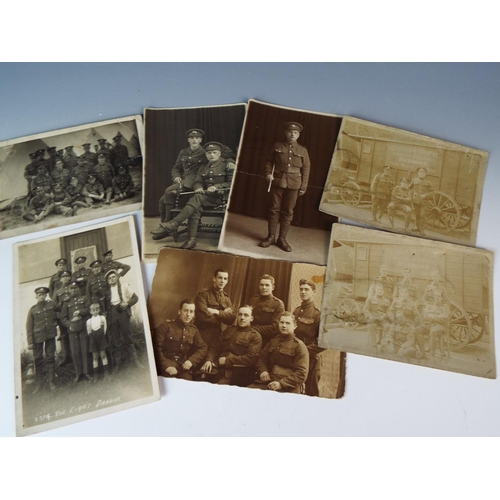 296 - Interesting WW1 Bamfords postcards plus photo post cards of WW1 Soldiers, Possibly Lincolnshire Regi... 