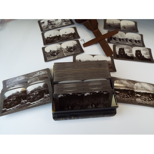 73 - 100 WW1 3D Slides plus viewer.
Excellent slides in book shaped holder.
Full numbered set.