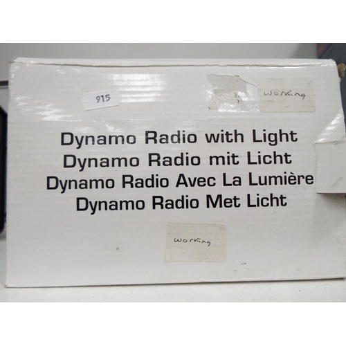 915 - Dynamo Radio/torch. Boxed and unused.