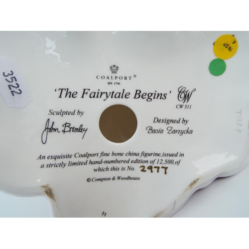 8 - Coalport ltd ed figurine 2977/12,500  'The Fairytale begins'  with certificate of authenticity. 10 i... 