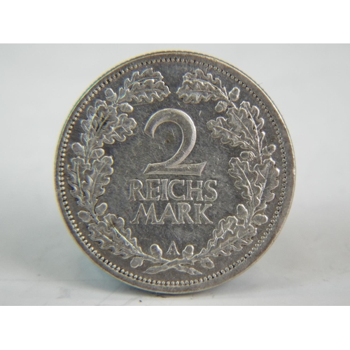 72 - 1926  Two Reichmark coin.