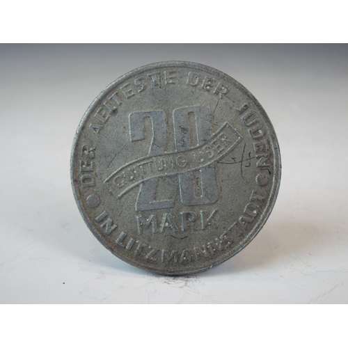 79 - 1943 20 mark Ghetto commemorative coin.