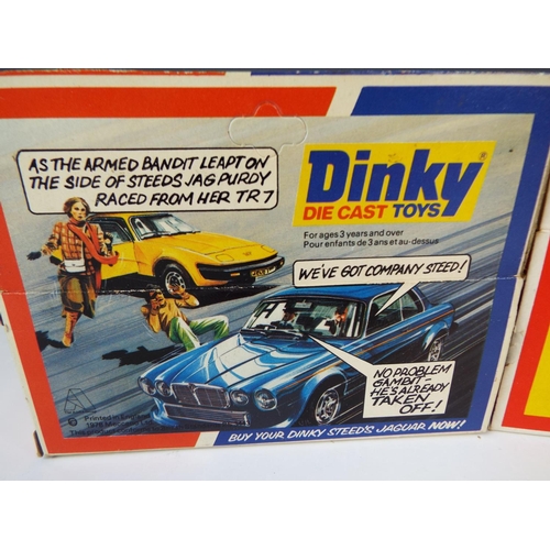 273 - Two Vintage Dinky Die cast model cars in original boxes. Police Panda mini clubman plus Purdy's Aven... 