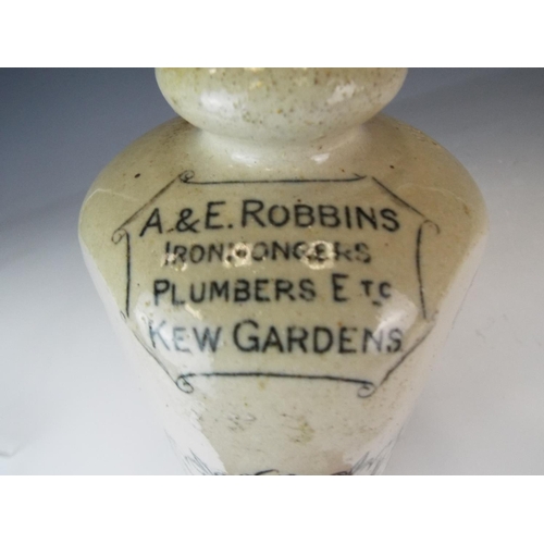 351 - Late 19th Century Stoneware Doultons Improved footwarmer. Lambeth works. Interesting inscriptions to... 