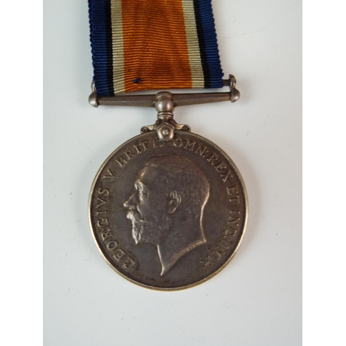 112 - WW1 1914-18 BWM medal with ribbon awarded to James H Parkin (possibly re -engraved)