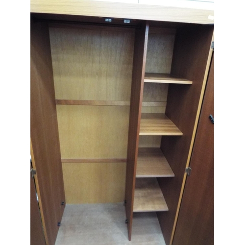 593 - 1970's Schreiber wardrobe. H:65 X W:35 x D:21.  Handy size for small bedroom.