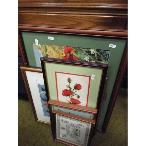 1154 - Framed tapestry pictures