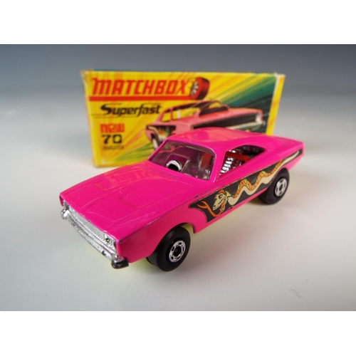 1970's Matchbox Superfast Dodge Dragster. Model 70. Original box 