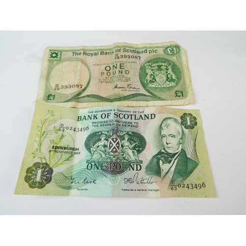 239 - Two Bank of Scotland £1 notes.