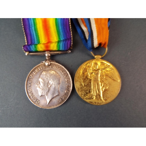 254 - 1914/18 medal and WW1 Victory Medal awarded to 86837 Pte H Taylor Machine Gun Corp