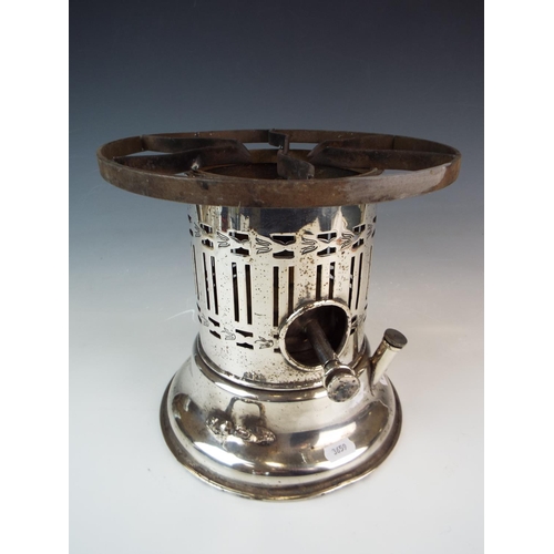 268 - Old EPNS primus cooker in Gainsborough plate. 9 inches tall.