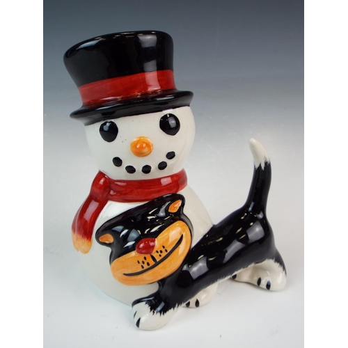 276 - Lorna Bailey snowman cat.