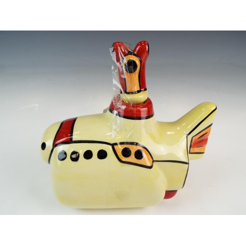 278 - Lorna Bailey Yellow submarine collectable teapot.