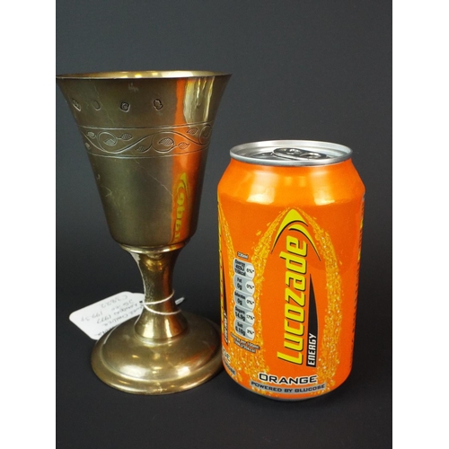 67 - Lincoln Cathedral heavy Silver Chalice. Hallmarked for London 1977.  JG & Co    199.3g