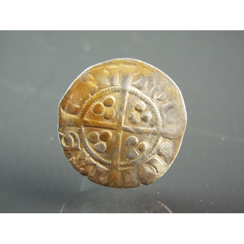 95 - Medieval Silver Edward 1st Silver penny cruciform to reverse with pellets to quadrants. Rubbed condi... 