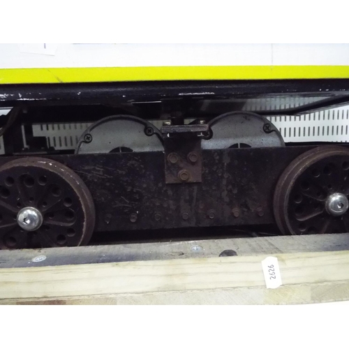 1 - Large scratch built model of a Eurostar train with twin electric motors. Wooden body on steel frame,... 