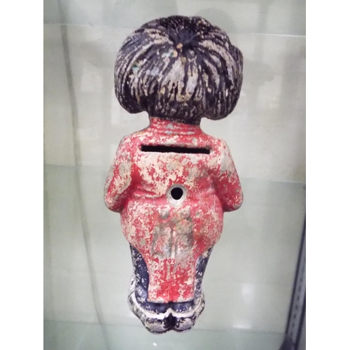 40 - Vintage metal Robinsons Golly money box approx 5 inches tall.