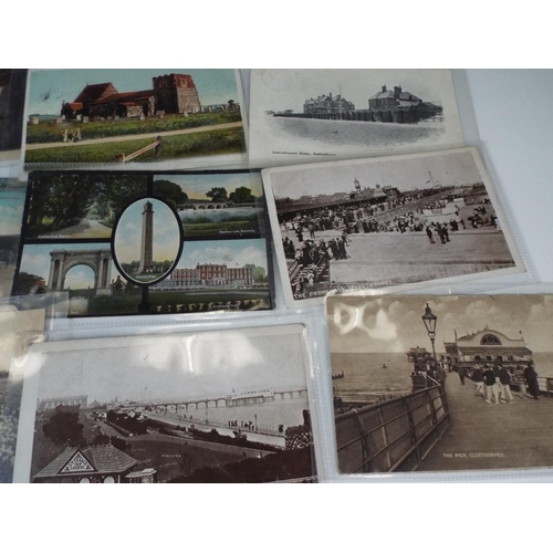 139 - 21 Vintage postcards, Monochrome and colour, some local interest.