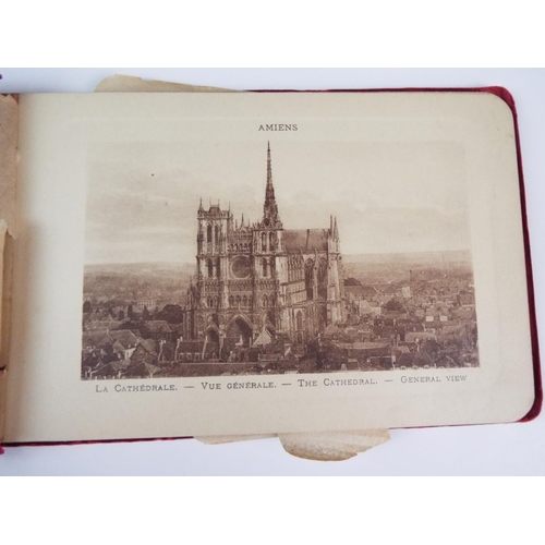 142 - Complete book of pre WW1 postcards of Amiens.