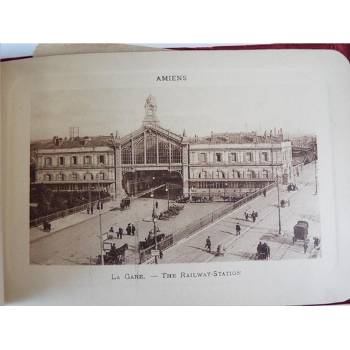 142 - Complete book of pre WW1 postcards of Amiens.