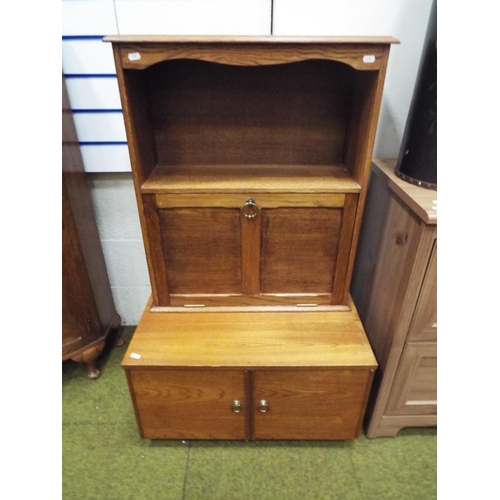 200 - Small two piece cabinet. H:45 x W:27 x D: 19 inches.