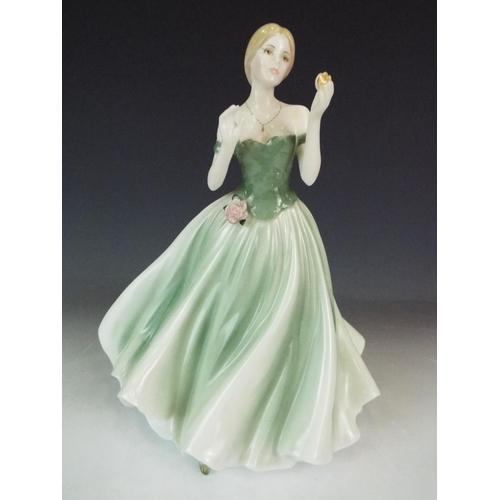 244 - Royal Worcester Ltd Ed figurine 8308/12,500  'Keepsake'   8.5 inches tall.