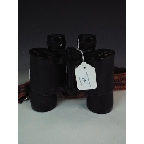 335 - Pair of Prinz 10 x 50 binoculars with strap.