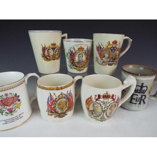 355 - Selection of 1920's/30's Royal Commemorative ware mugs