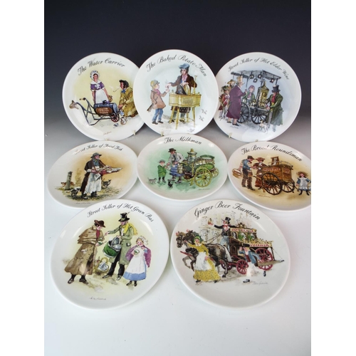 435 - Eight Wedgewood decorative plates in the street sellers of London series