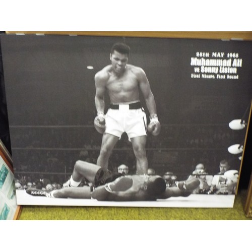 664 - Print on Canvas of Muhammed Ali V Sonny Liston.
24 x 31.5 inches