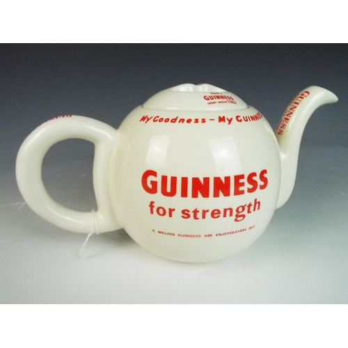 7 - Carltonware Guinness advertising teapot 10 inches long.