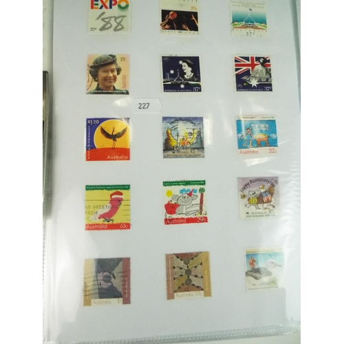 227 - Nicely presented album of Australian stamps 40+ full pages