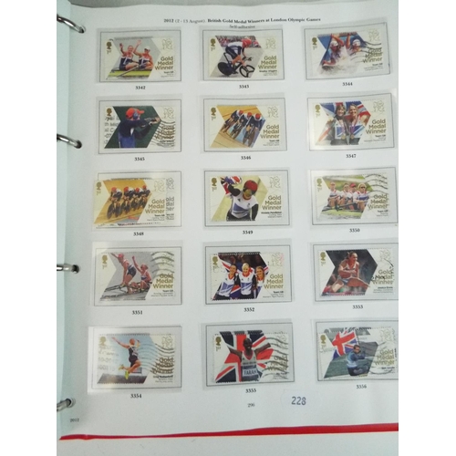 228 - Two part filled albums of GB stamps, many mint examples.