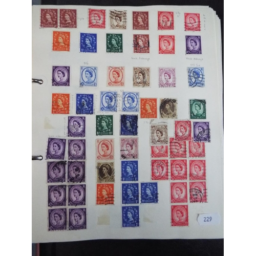 229 - Three part filled stamp albums containing many world stamps