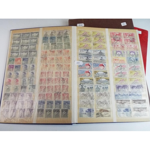 231 - Three nicely presented full stock books of mixed world stamps.