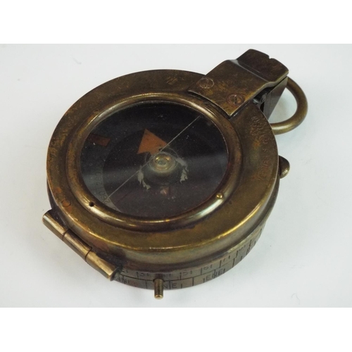 278 - WW1 Military S Mordan & Co compass, arrowmarked , stamped B Stafford, 1917