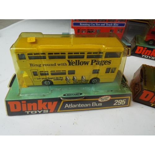 32 - Eight Vintage Dinky models all in original perspex topped boxes.