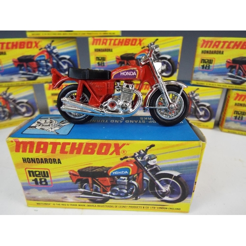 39 - Selection of boxed and as new Matchbox Honda Motorcycles plus others. See photos