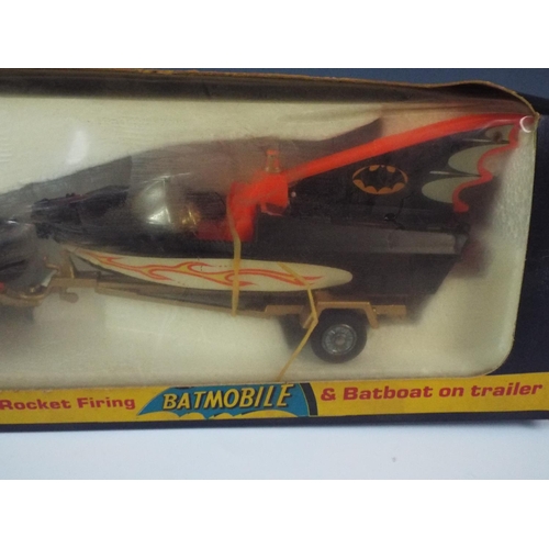 69 - 1970's Corgi gift set. Batmobile, Boat and trailer. GS3 in original unused boxed condition.