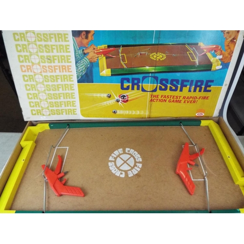 77 - 1970's Ideal, Crossfire game. Boxed in original condition.