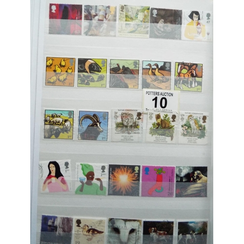 10 - Large well presented 30 page UK stock book, see photos