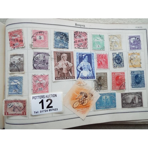 12 - Five part filled albums of assorted Stamps of the World . See photos